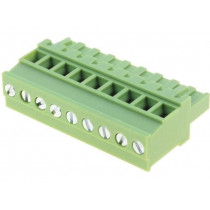 XY2500F-BV(5.08)-9P; Pluggable terminal block; 5.08mm; ways: 9; angled 90°; plug; 300V; XINYA