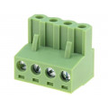 XY2500F-B(5.08)-4P; Pluggable terminal block; 5.08mm; ways: 4; straight; plug; female; XINYA