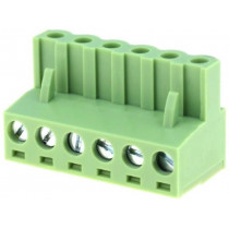 XY2500F-B(5.08)-6P; Pluggable terminal block; 5.08mm; ways: 6; straight; plug; female; XINYA