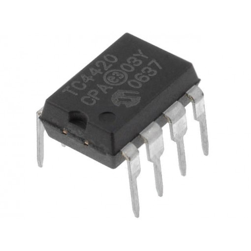 TC4420CPA; IC: driver; MOSFET gate driver; 6A; Channels: 1; 4.5÷18V; DIP8; MICROCHIP TECHNOLOGY