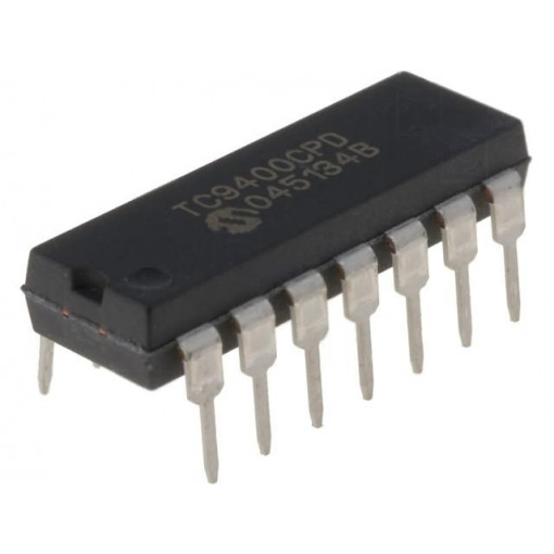 TC9400CPD; Integrated circuit: U/f, f/U converter; 10mA; 4÷7.5VDC; DIP14; MICROCHIP TECHNOLOGY TC9400CPD; Integrated circuit: U/f, f/U converter; 10mA; 4÷7.5VDC; DIP14; MICROCHIP TECHNOLOGY