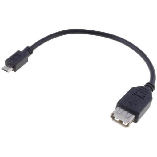 95194; Cable; OTG,USB 2.0; USB A socket,USB B micro plug; 0.2m; black; Goobay 95194; Cable; OTG,USB 2.0; USB A socket,USB B micro plug; 0.2m; black; Goobay