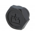 58557; Fill plug; without side hole; Thread: M16; Overall len: 16mm; ELESA+GANTER 58557; Fill plug; without side hole; Thread: M16; Overall len: 16mm; ELESA+GANTER