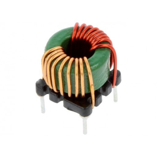 TCK-048; Inductor: wire; THT; 450uH; 25mΩ; -40÷125°C; ±35%; 5.2A; 500VDC; TRACO POWER