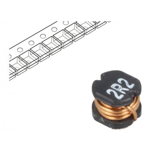 TCK-059; Inductor: wire; SMD; 2.2uH; 25mΩ; -40÷125°C; ±20%; 3.8A; TRACO POWER