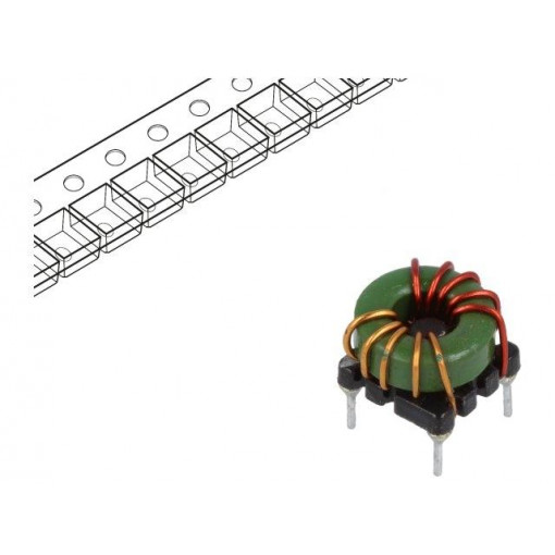 TCK-076; Inductor: wire; THT; 55uH; 8.5mΩ; -40÷105°C; ±35%; 5.7A; 500VDC; TRACO POWER