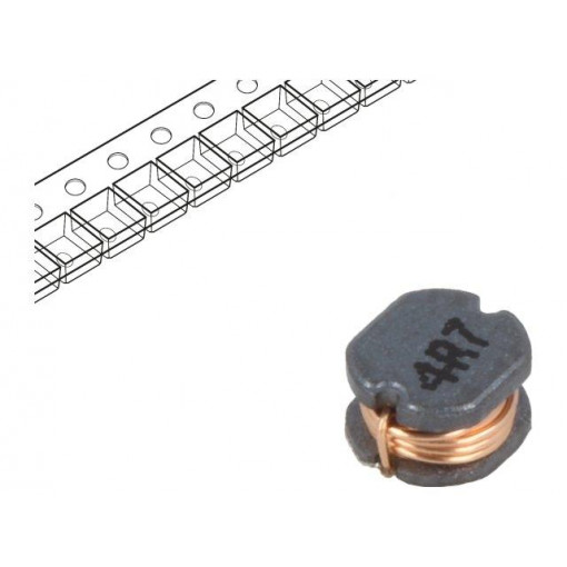 TCK-151; Inductor: wire; SMD; 4.7uH; 150mΩ; -40÷125°C; ±20%; 1.5A; TRACO POWER