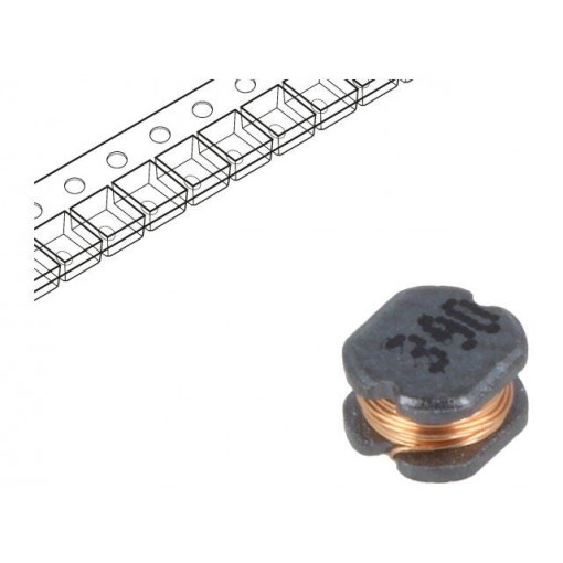 TCK-155; Inductor: wire; SMD; 39uH; 1Ω; -40÷125°C; ±20%; 500mA; 3x3.5x2.1mm; TRACO POWER