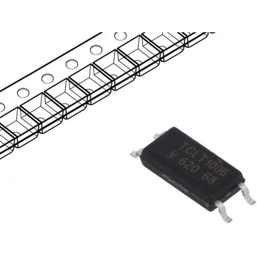 TCLT1006; Optocoupler; SMD; Channels: 1; Out: transistor; Uinsul: 5kV; Uce: 70V; VISHAY