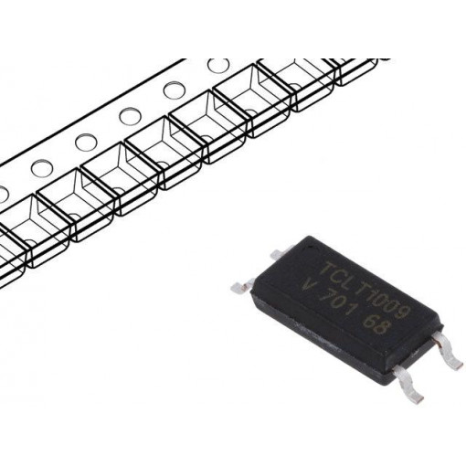TCLT1009; Optocoupler; SMD; Channels: 1; Out: transistor; Uinsul: 5kV; Uce: 70V; VISHAY