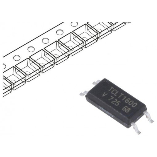 TCLT1600; Optocoupler; SMD; Channels: 1; Out: transistor; Uinsul: 5kV; Uce: 70V; VISHAY