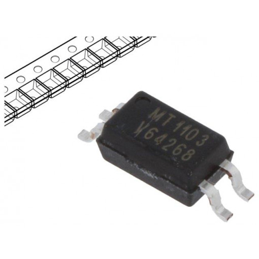 TCMT1103; Optocoupler; SMD; Channels: 1; Out: transistor; Uinsul: 3.75kV; VISHAY