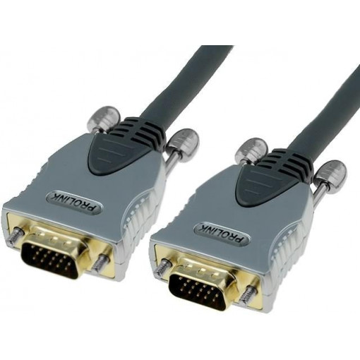 ; Cable; D-Sub 15pin HD plug,both sides; black; 3m; PROLINK ; Cable; D-Sub 15pin HD plug,both sides; black; 3m; PROLINK