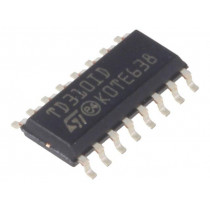 TD310ID; IC: driver; IGBT gate driver,MOSFET gate driver; 600mA; 5V; SO16; STMicroelectronics