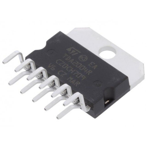 TDA2004R; Audio amplifier; Pout: 20W; Features: stereo; 8÷18VDC; 2; STMicroelectronics