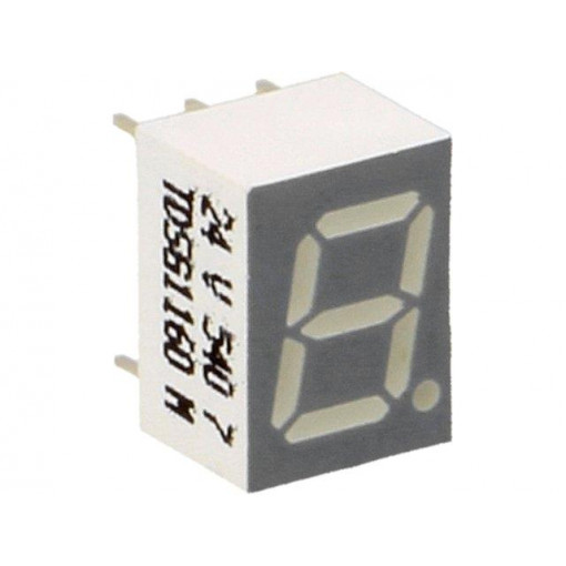 TDSG1160; Display: LED; 7-segment; 7mm; 0.28