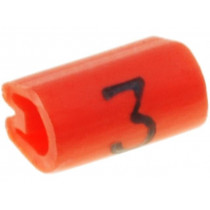 05801303; Markers for cables and wires; Label symbol: 3; 1.5÷2mm; PVC; TE Connectivity 05801303; Markers for cables and wires; Label symbol: 3; 1.5÷2mm; PVC; TE Connectivity