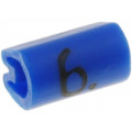 05801606; Markers for cables and wires; Label symbol: 6; 1.5÷2mm; PVC; blue; TE Connectivity