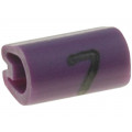 05801707; Markers for cables and wires; Label symbol: 7; 1.5÷2mm; PVC; TE Connectivity 05801707; Markers for cables and wires; Label symbol: 7; 1.5÷2mm; PVC; TE Connectivity