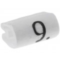 05801909; Markers for cables and wires; Label symbol: 9; 1.5÷2mm; PVC; TE Connectivity