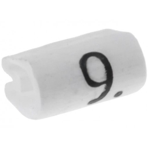 05801909; Markers for cables and wires; Label symbol: 9; 1.5÷2mm; PVC; TE Connectivity 05801909; Markers for cables and wires; Label symbol: 9; 1.5÷2mm; PVC; TE Connectivity