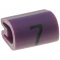 05811707; Markers for cables and wires; Label symbol: 7; 2÷3.2mm; PVC; TE Connectivity