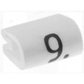 05811909; Markers for cables and wires; Label symbol: 9; 2÷3.2mm; PVC; TE Connectivity