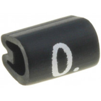 06171000; Markers for cables and wires; Label symbol: 0; 3.4÷5.7mm; PVC; TE Connectivity