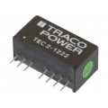 TEC 2-1222; Converter: DC/DC; 2W; Uin: 9÷18V; Uout: 12VDC; Uout2: -12VDC; SIP8; TRACO POWER