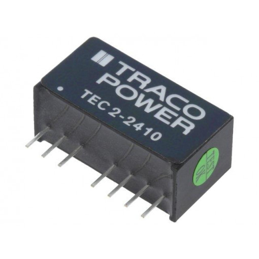 TEC 2-2410; Converter: DC/DC; 2W; Uin: 18÷36V; 3.3VDC; Iout: 500mA; SIP8; 4.5g; TRACO POWER