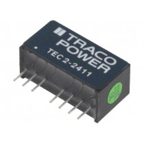 TEC 2-2411; Converter: DC/DC; 2W; Uin: 18÷36V; 5VDC; Iout: 400mA; SIP8; 4.5g; TRACO POWER