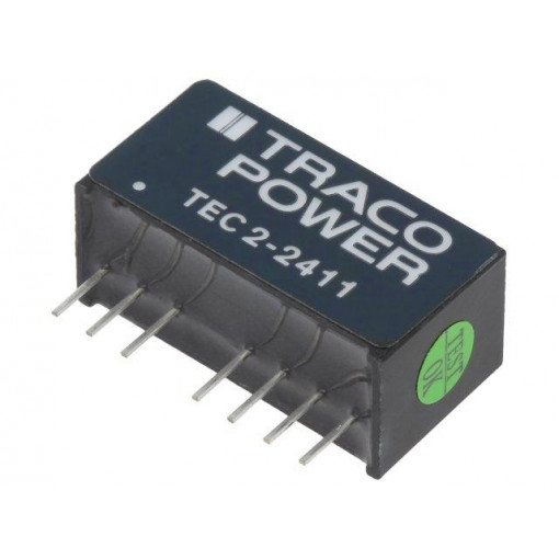TEC 2-2411; Converter: DC/DC; 2W; Uin: 18÷36V; 5VDC; Iout: 400mA; SIP8; 4.5g; TRACO POWER