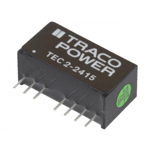 TEC 2-2415; Converter: DC/DC; 2W; Uin: 18÷36V; 24VDC; Iout: 83mA; SIP8; 4.5g; TRACO POWER