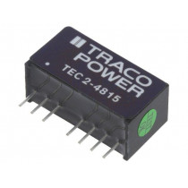 TEC 2-4815; Converter: DC/DC; 2W; Uin: 36÷75V; 24VDC; Iout: 83mA; SIP8; 4.5g; TRACO POWER