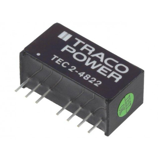 TEC 2-4822; Converter: DC/DC; 2W; Uin: 36÷75V; Uout: 12VDC; Uout2: -12VDC; SIP8; TRACO POWER