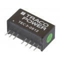 TEC 3-0912; Converter: DC/DC; 3W; Uin: 4.5÷13.2V; 12VDC; Iout: 250mA; SIP8; 4.5g; TRACO POWER