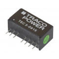TEC 3-0915; Converter: DC/DC; 3W; Uin: 4.5÷13.2V; 24VDC; Iout: 125mA; SIP8; 4.5g; TRACO POWER