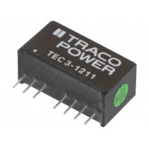 TEC 3-1211; Converter: DC/DC; 3W; Uin: 9÷18V; 5VDC; Iout: 600mA; SIP8; 4.5g; OUT: 1; TRACO POWER