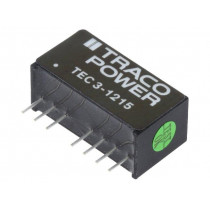 TEC 3-1215; Converter: DC/DC; 3W; Uin: 9÷18V; 24VDC; Iout: 125mA; SIP8; 4.5g; TRACO POWER