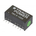 TEC 3-1222; Converter: DC/DC; 3W; Uin: 9÷18V; Uout: 12VDC; Uout2: -12VDC; SIP8; TRACO POWER