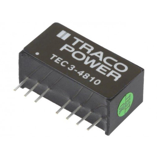TEC 3-4810; Converter: DC/DC; 3W; Uin: 36÷75V; 3.3VDC; Iout: 700mA; SIP8; 4.5g; TRACO POWER
