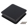 TEK-MBD.9; Enclosure: for computer; ABS + PC; black; X: 103mm; Y: 103mm; Z: 27mm; TEKO TEK-MBD.9; Enclosure: for computer; ABS + PC; black; X: 103mm; Y: 103mm; Z: 27mm; TEKO