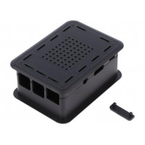 TEK-RPI-X3.9; Enclosure: for computer; black; X: 73mm; Y: 100mm; Z: 42mm; TEKO