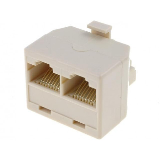 ; Splitter; Layout: 8p8c; RJ45 socket x2,RJ45 plug;  ; Splitter; Layout: 8p8c; RJ45 socket x2,RJ45 plug;