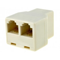; Splitter; Layout: 6p4c; RJ11 socket,RJ11 socket x2; 