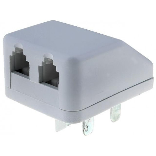 ; Adapter; RJ11 socket x2,WT4 plug; angled 90°; 