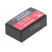 TEL 8-1222; Converter: DC/DC; 8W; Uin: 9÷18V; Uout: 12VDC; Uout2: -12VDC; DIP16; TRACO POWER