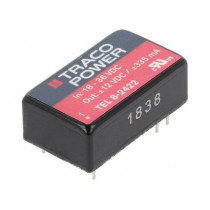 TEL 8-2422; Converter: DC/DC; 8W; Uin: 18÷36V; Uout: 12VDC; Uout2: -12VDC; DIP16; TRACO POWER