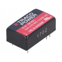 TEL 8-2422WI; Converter: DC/DC; 8W; Uin: 9÷36V; Uout: 12VDC; Uout2: -12VDC; DIP16; TRACO POWER