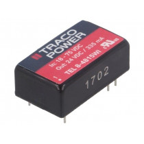 TEL 8-4815WI; Converter: DC/DC; 8W; Uin: 18÷75V; Uout: 24VDC; Iout: 335mA; DIP16; TRACO POWER